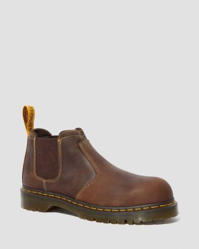 Botas De Seguridad Dr Martens Furness Steel Toe Chelsea Para Mujer DR1239O